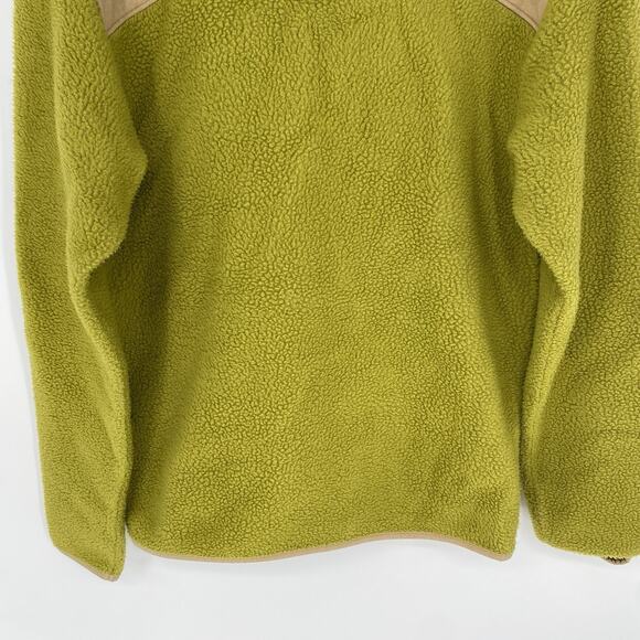 Allbirds Fluff Fleece 3 Snap Pullover Jacket Hazy Lime Green Women's Size XS - Picture 7 of 8